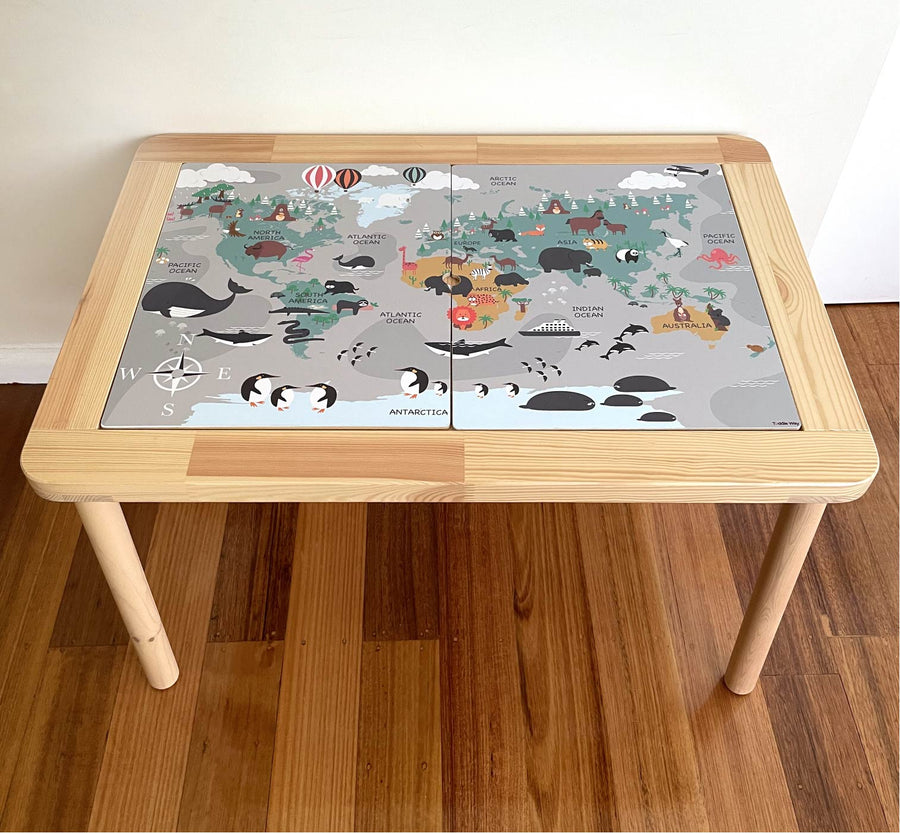 Flisat table lid decal
